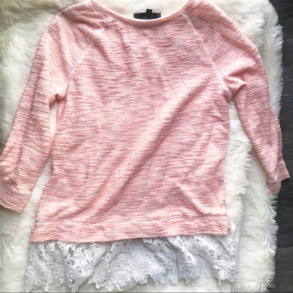 Anthropologie Citrus Lace Pullover - Picture 4 of 5